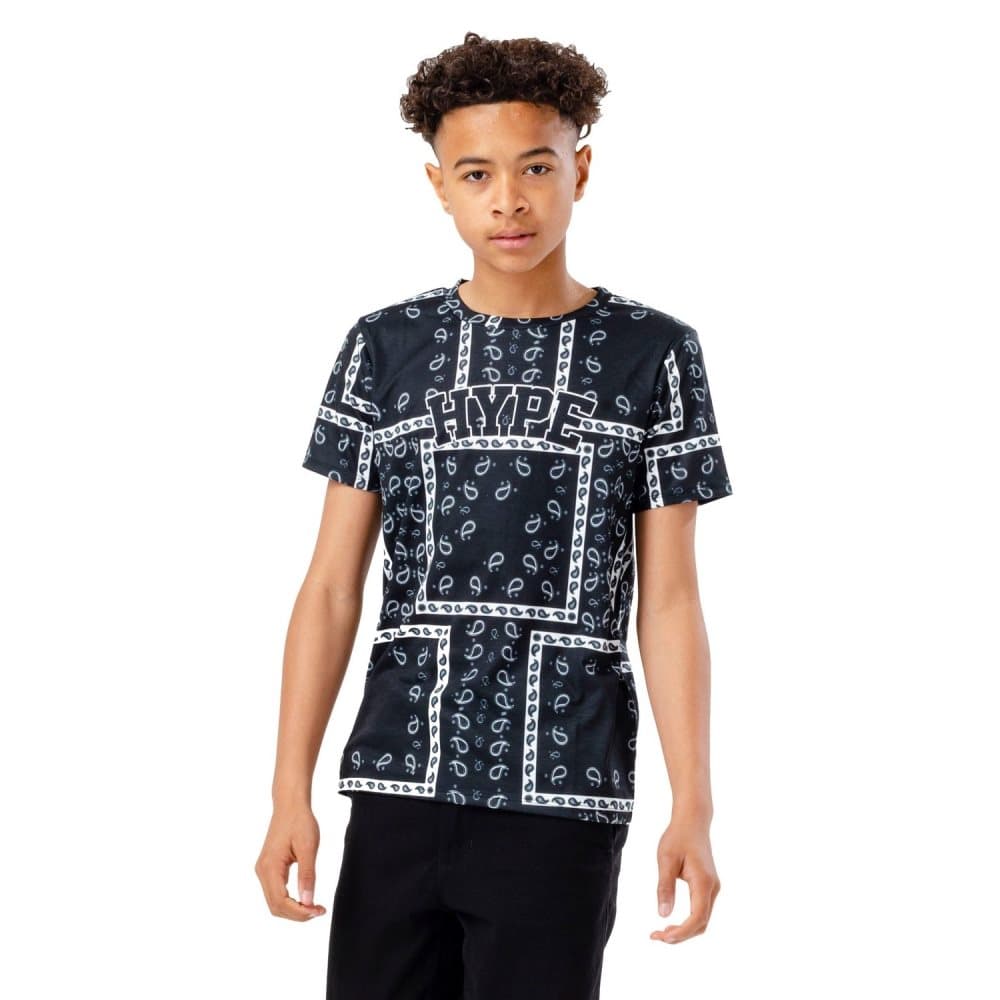 Hype Paisley rutig T-shirt för pojkar