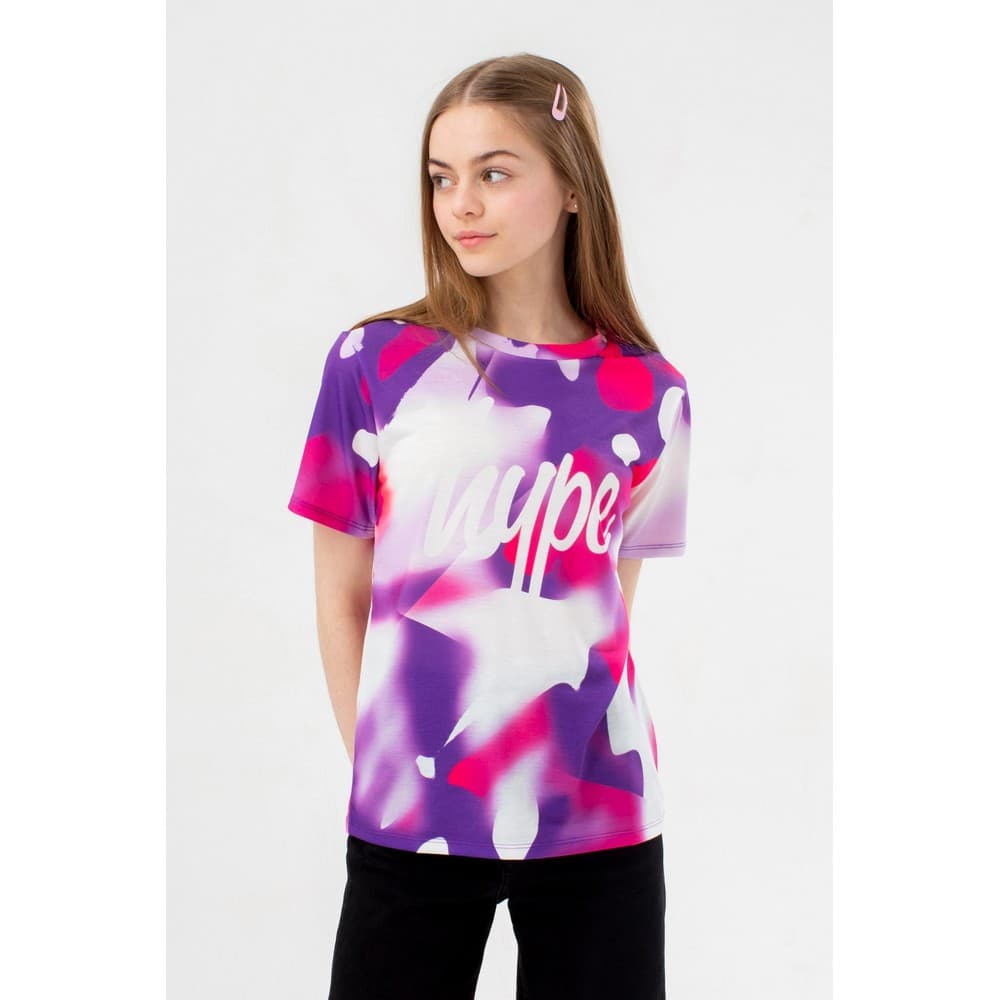 Hype Flickor Spray Neon T-Shirt