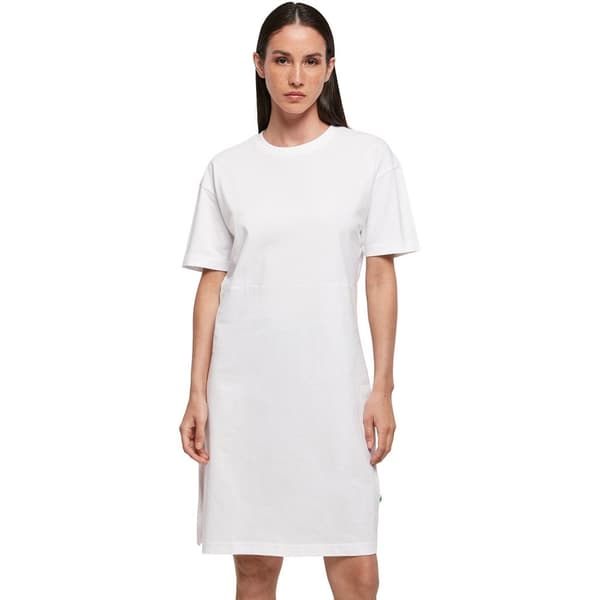 Build Your Brand Womens/Ladies Organic Split Hem Oversized T-Shirt Dress