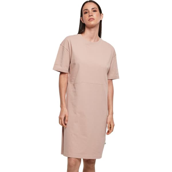Build Your Brand Økologisk splittekant i oversized T-shirt-kjole til kvinder/damer