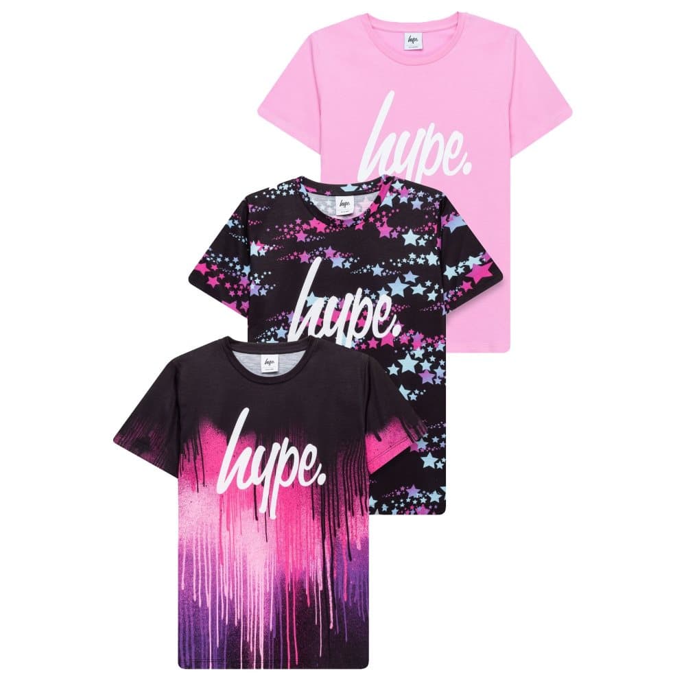 Hype T-shirt med tryck för flickor (3 st)