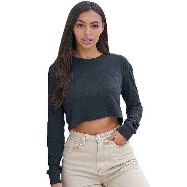 Awdis Kvinnor/Damer Heather Crop T-Shirt