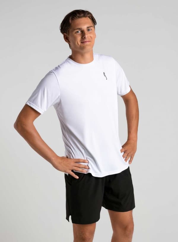 RS Mens Performance Tee White