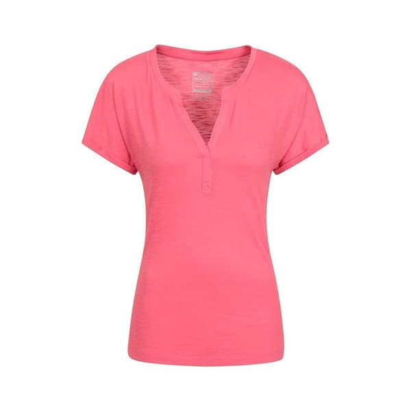 Mountain Warehouse Womens/Ladies Skye Slub T-Shirt Pink 6 UK