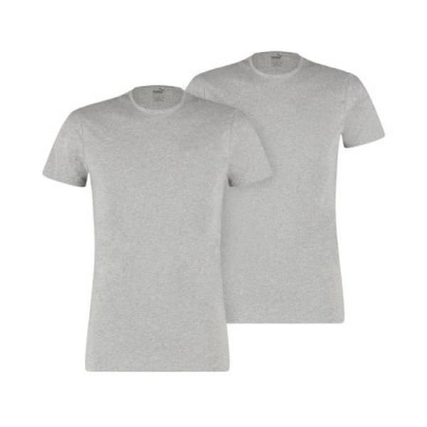Puma Unisex Adult T-Shirt (Pack of 2) Grey Marl S
