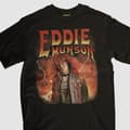 Miniatyrbild 5 av 6: Svart T-shirt - Eddie Munson Stranger things metal Hellfire club