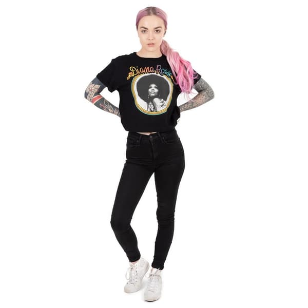 Diana Ross Kvinnor/Damer Crop T-Shirt