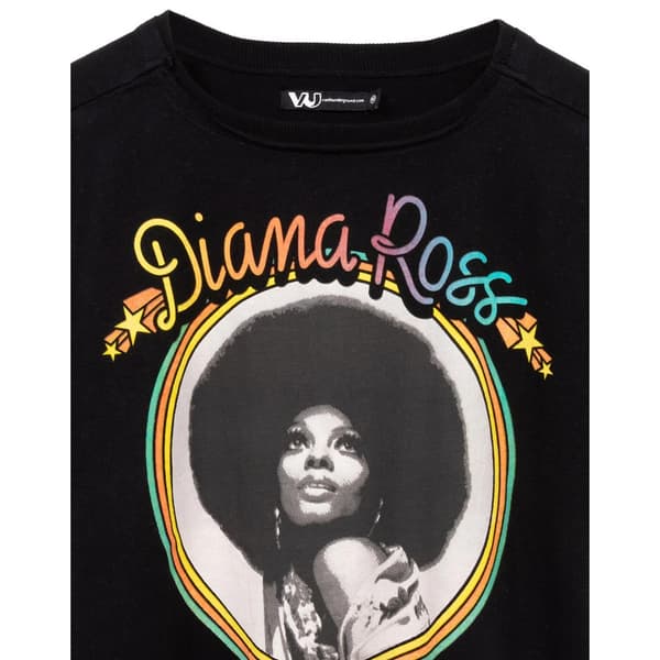 Diana Ross Kvinnor/Damer Crop T-Shirt