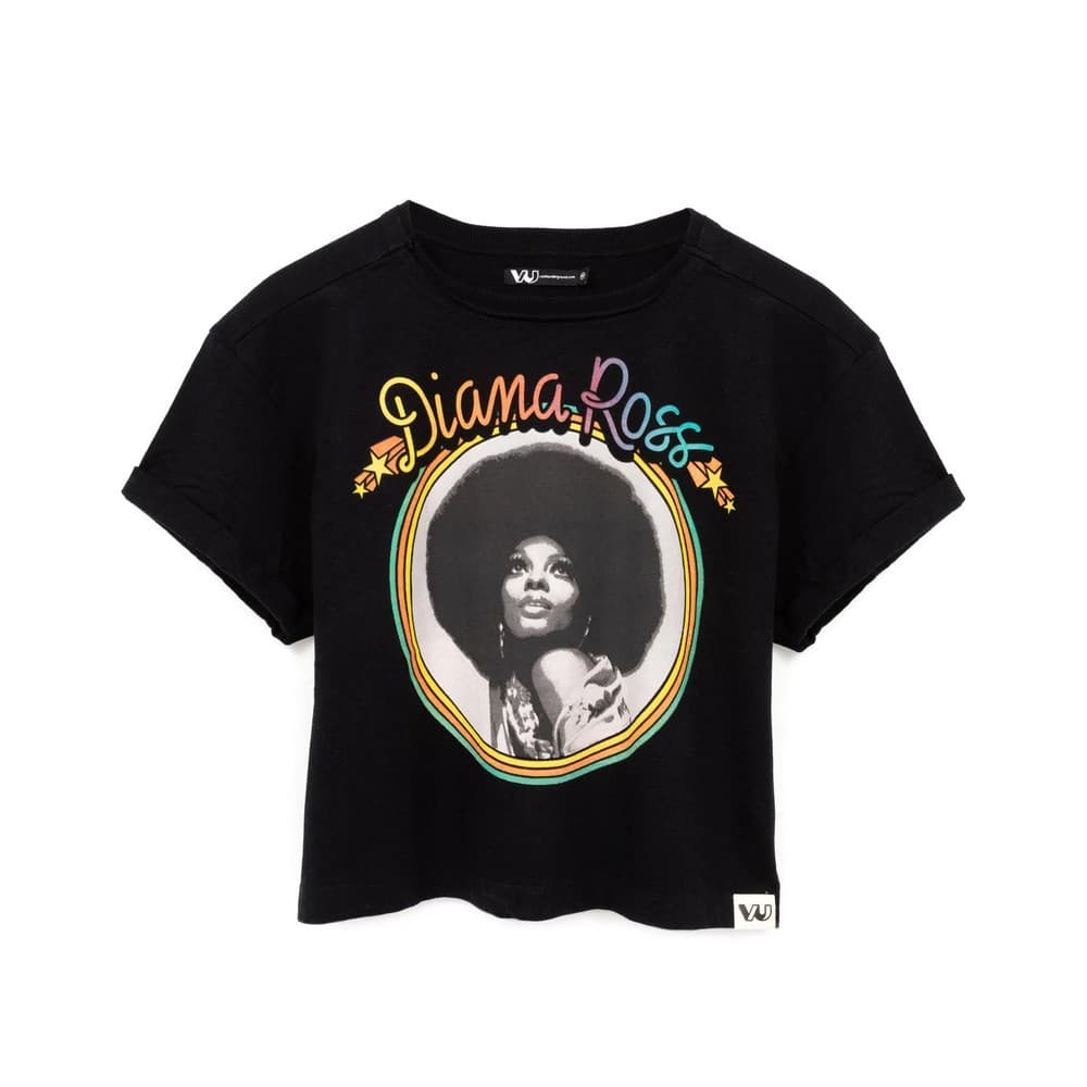 Diana Ross Kvinnor/Damer Crop T-Shirt