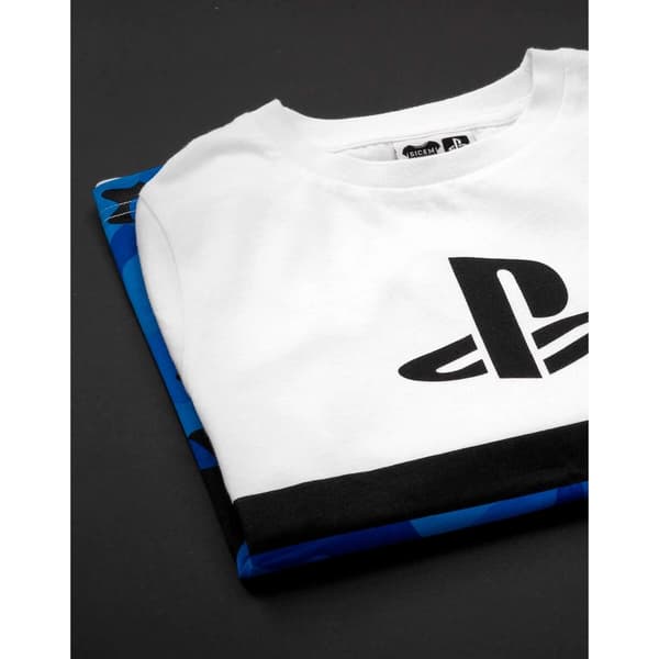 Playstation T-shirt med camo-logo til drenge