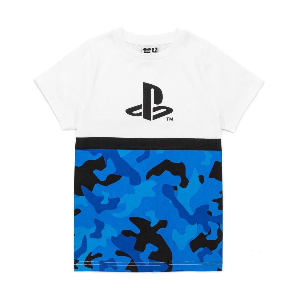 Playstation T-shirt med kamouflagelogo för pojkar