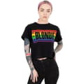 Pikkukuva 5 / 5: Blondie Womens/Ladies Rainbow Crop T-Shirt