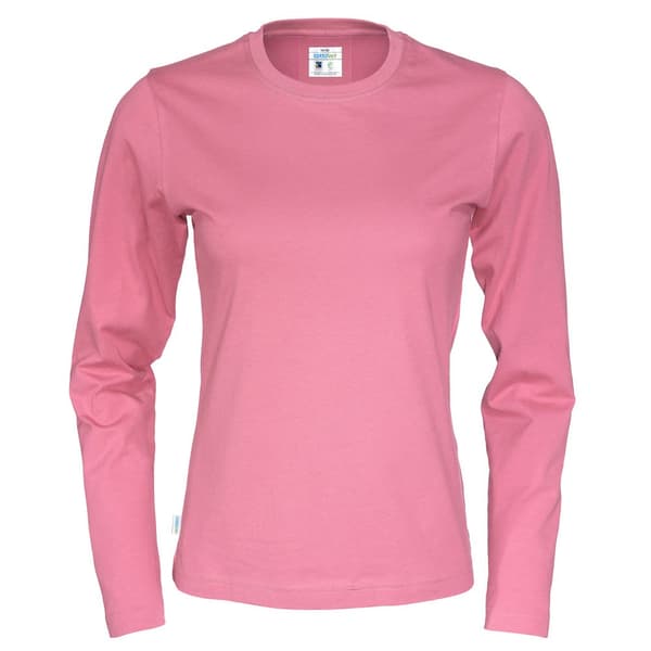 Cottover Langærmet T-shirt med lange ærmer til kvinder/damer Pink S