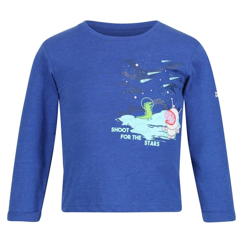 Regatta Barn/Kids Shoot For The Stars Peppa Pig T-shirt med långa ärmar