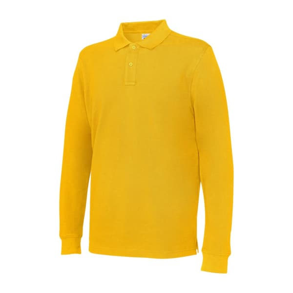 Cottover Långärmad T-shirt med piké för män