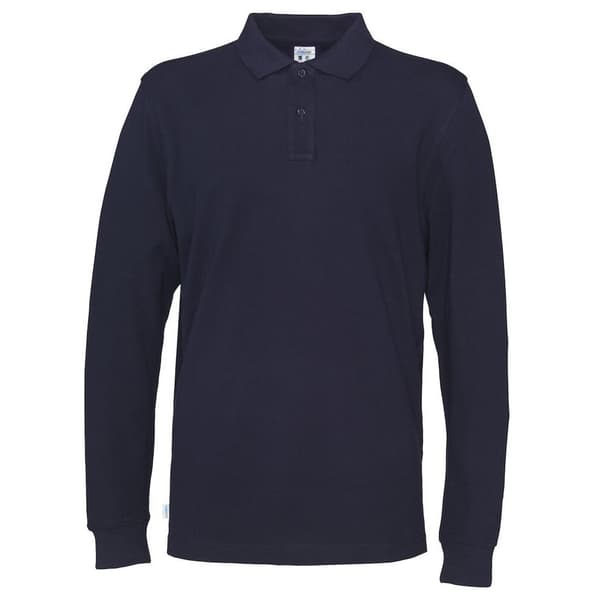 Cottover Långärmad T-shirt med piké för män