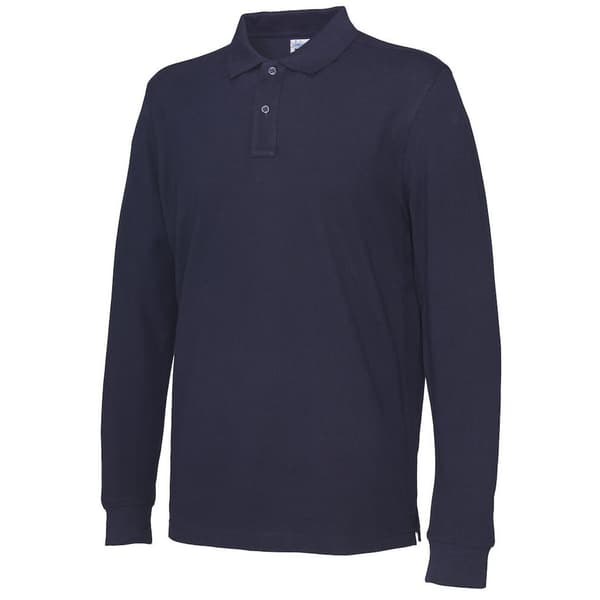 Cottover Långärmad T-shirt med piké för män