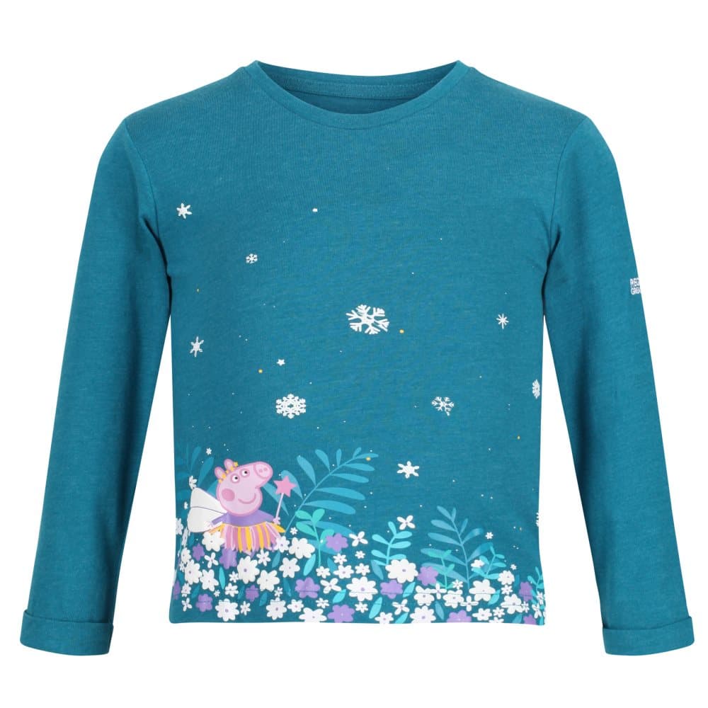 Regatta Barn/Kids Peppa Pig blommig långärmad T-shirt med blommor