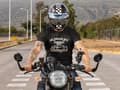 Miniatyrbild 4 av 5: Svart t-shirt med Jag snarkar inte, kör motorcykel tryck