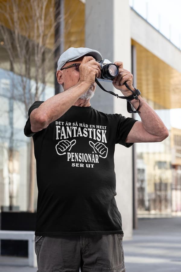 Pensionär T-shirt - svart - Hur en fantastisk pensionär ser ut