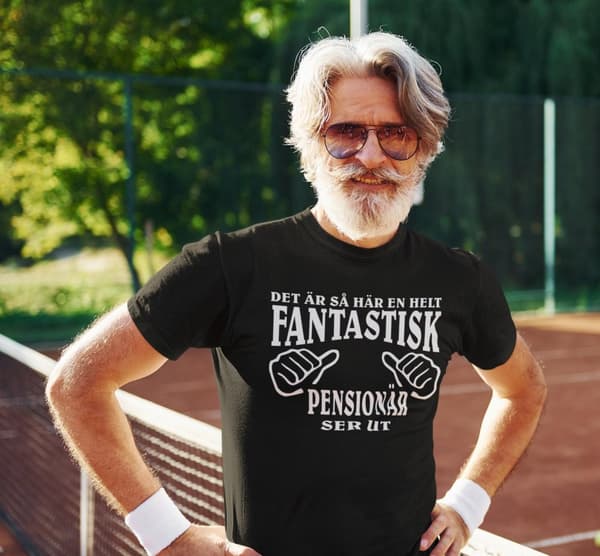 Pensionär T-shirt - svart - Hur en fantastisk pensionär ser ut