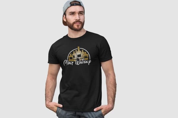 Malt Whisky svart t-shirt
