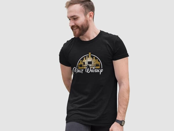 Malt Whisky svart t-shirt
