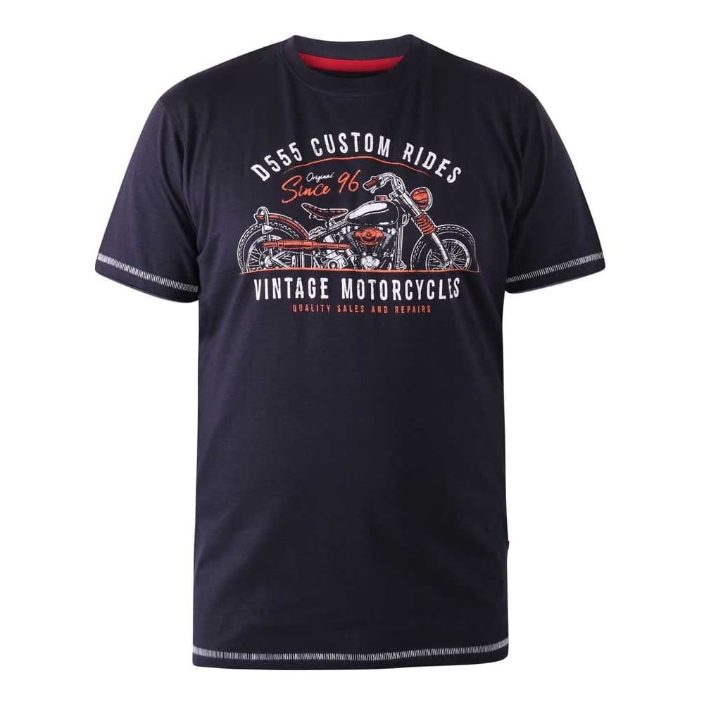 Duke Cheshunt D555 motorcykel T-Shirt för män