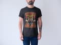 Miniatyrbild 5 av 5: Underskatta aldrig en brandman T-shirt svart eld design