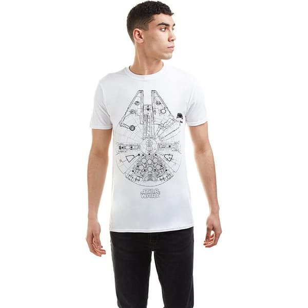 Star Wars T-shirts med Millennium Falcon til mænd
