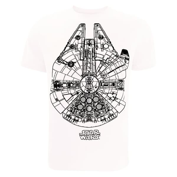 Star Wars T-shirts med Millennium Falcon til mænd