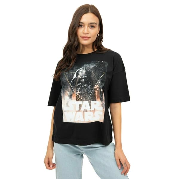 Star Wars Dame/Dame Darth Vader T-shirt i oversize størrelse