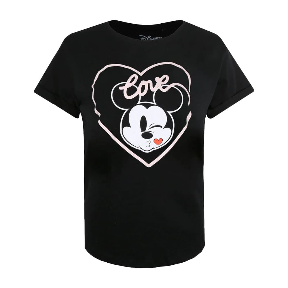 Disney Kvinnor/Damer Musse Pigg Kiss T-Shirt