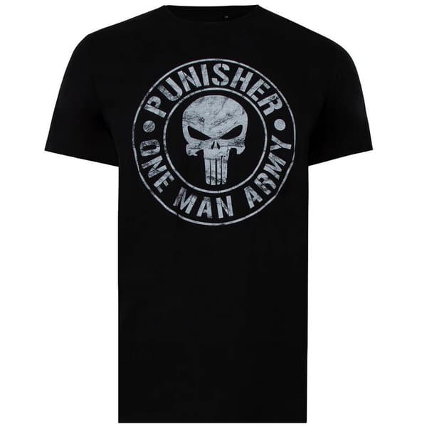 The Punisher T-shirt med enmansarmé för män