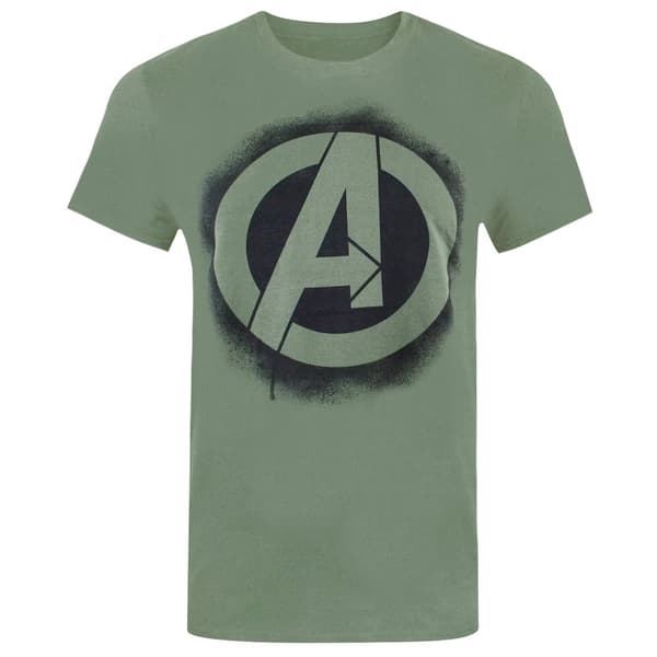 Avengers T-shirt med stencil logotyp för män