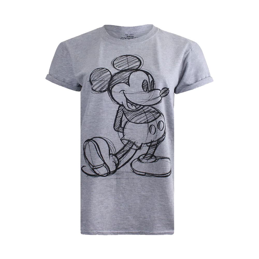 Disney Kvinnor/Damer Mickey Mouse Sketch T-Shirt