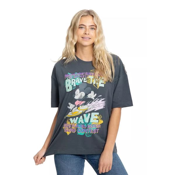 Disney Kvinnor/Damer Musse Pigg Wave överdimensionerad T-shirt