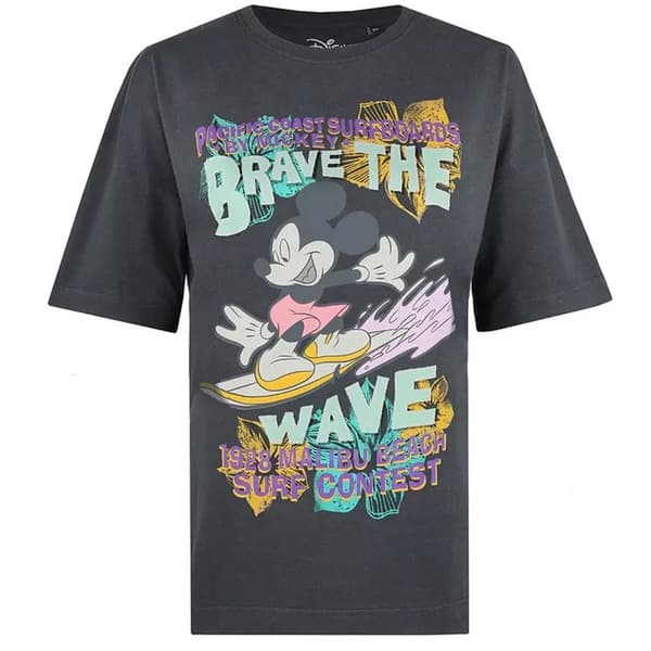 Disney Kvinnor/Damer Musse Pigg Wave överdimensionerad T-shirt