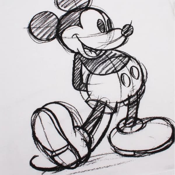 Disney Piger Mickey Mouse Sketch T-shirt