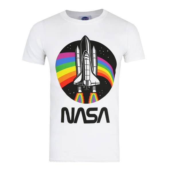 NASA Mens Rainbow T-Shirt