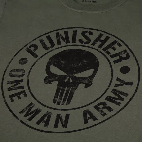 The Punisher T-shirt med enmansarmé för män