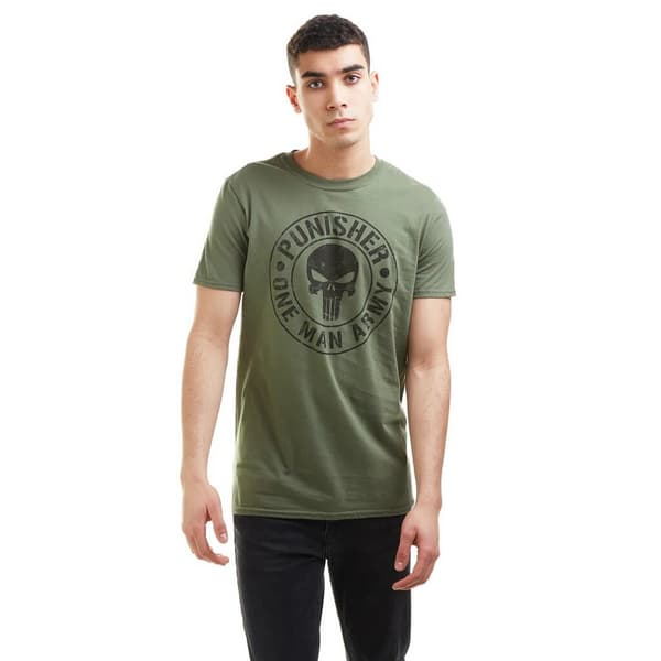 The Punisher T-shirt med enmansarmé för män