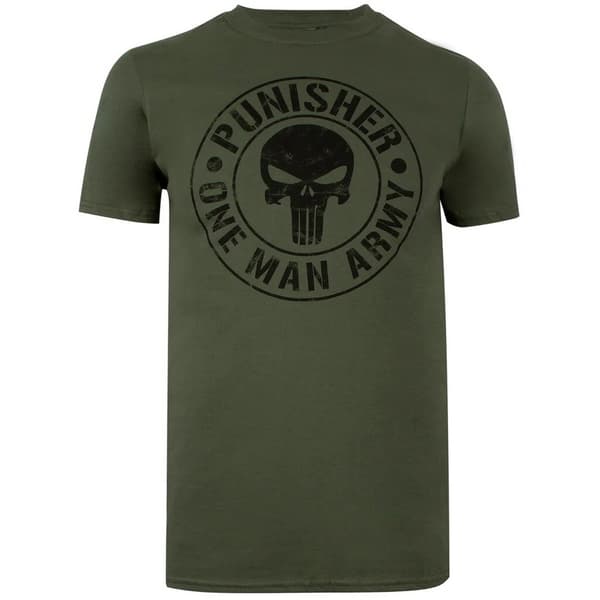 The Punisher T-shirt med enmansarmé för män