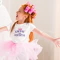 Miniatyrbild 4 av 5: Barn vit T-shirt Pappas Lilla Prinsessa