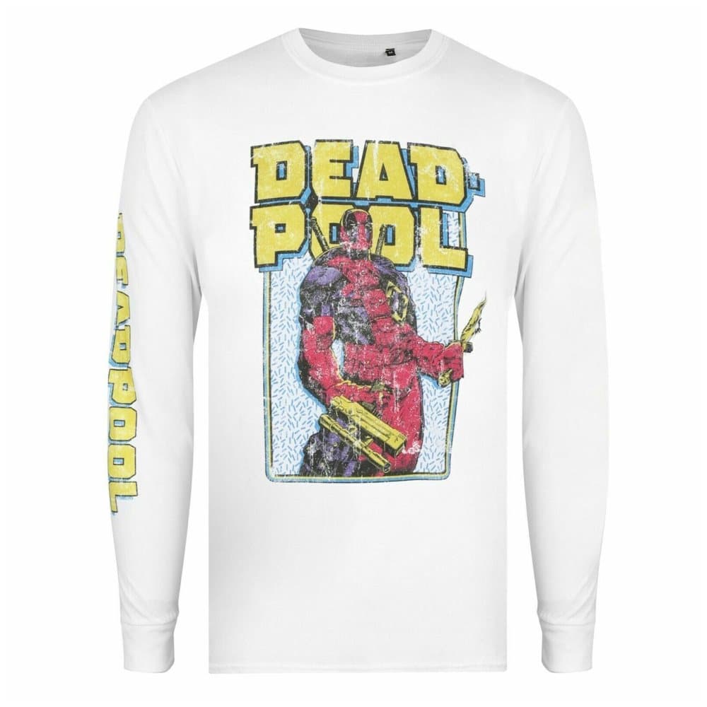 Deadpool 90's Arm långärmad T-shirt för män