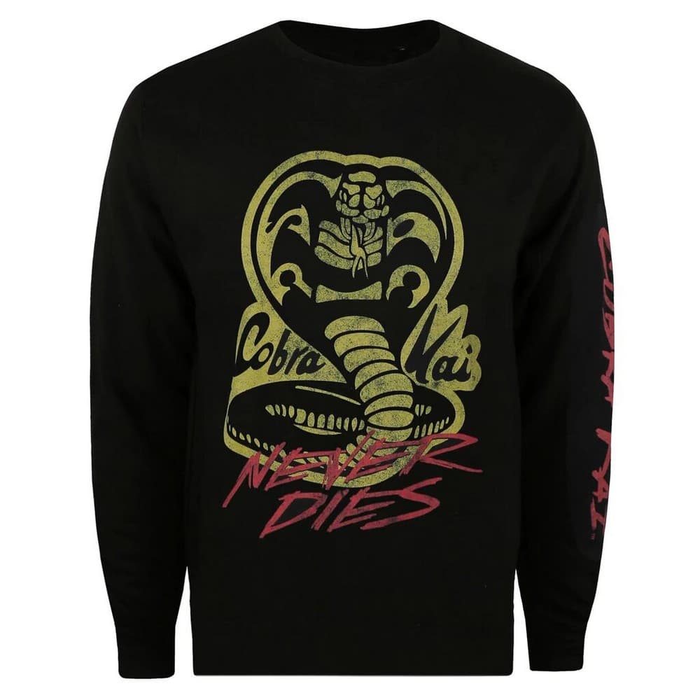 Cobra Kai Mens Never Dies långärmad T-shirt