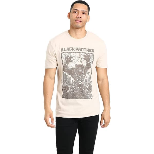 Black Panther Linocut T-shirt til mænd