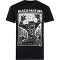 Miniatyrbillede 1 af 4: Black Panther Linocut T-shirt til mænd