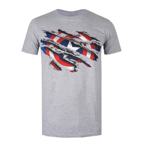 Captain America Torn T-shirt til mænd