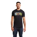 Miniatyrbild 4 av 4: Marvel T-shirt med logotyp för serietidningar för män